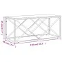 Mesa de centro acero inoxidable y madera maciza de acacia de vidaXL, Mesas de centro - Ref: Foro24-349967, Precio: 80,47 €, D...