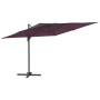 Sombrilla colgante con poste de aluminio rojo burdeos 400x300cm de vidaXL, Sombrillas - Ref: Foro24-319924, Precio: 226,68 €,...