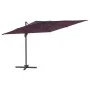 Sombrilla colgante con poste de aluminio rojo burdeos 400x300cm de vidaXL, Sombrillas - Ref: Foro24-319924, Precio: 226,68 €,...