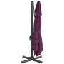 Sombrilla colgante con poste de aluminio rojo burdeos 400x300cm de vidaXL, Sombrillas - Ref: Foro24-319924, Precio: 226,68 €,...