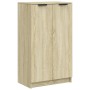 Mueble zapatero madera contrachapada roble Sonoma 59x35x100,5 cm en Armarios y almacenamiento | Comprar online en Foru.es