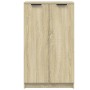 Mueble zapatero madera contrachapada roble Sonoma 59x35x100,5 cm en Armarios y almacenamiento | Comprar online en Foru.es