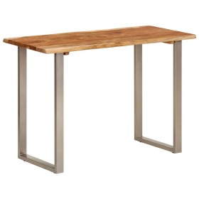 Mesa de comedor madera maciza de acacia 110x50x76 cm de vidaXL, Mesas de cocina y de comedor - Ref: Foro24-350293, Precio: 20...