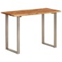 Mesa de comedor madera maciza de acacia 110x50x76 cm de vidaXL, Mesas de cocina y de comedor - Ref: Foro24-350293, Precio: 20...