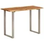 Mesa de comedor madera maciza de acacia 110x50x76 cm de vidaXL, Mesas de cocina y de comedor - Ref: Foro24-350293, Precio: 19...