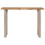 Mesa de comedor madera maciza de acacia 110x50x76 cm de vidaXL, Mesas de cocina y de comedor - Ref: Foro24-350293, Precio: 20...