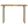 Mesa de comedor madera maciza de acacia 110x50x76 cm de vidaXL, Mesas de cocina y de comedor - Ref: Foro24-350293, Precio: 19...