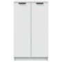 Mueble zapatero madera contrachapada blanco brillo 59x35x100,5 cm en Armarios y almacenamiento | Comprar online en Foru.es
