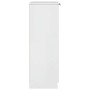 Mueble zapatero madera contrachapada blanco brillo 59x35x100,5 cm en Armarios y almacenamiento | Comprar online en Foru.es