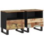 Mesitas de noche 2 uds madera maciza reciclada y contrachapada de vidaXL, Mesitas de noche - Ref: Foro24-350653, Precio: 162,...