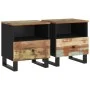 Mesitas de noche 2 uds madera maciza reciclada y contrachapada de vidaXL, Mesitas de noche - Ref: Foro24-350653, Precio: 159,...