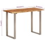 Mesa de comedor madera maciza de acacia 110x50x76 cm de vidaXL, Mesas de cocina y de comedor - Ref: Foro24-350293, Precio: 20...