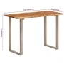 Mesa de comedor madera maciza de acacia 110x50x76 cm de vidaXL, Mesas de cocina y de comedor - Ref: Foro24-350293, Precio: 19...