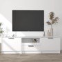 Mueble de TV blanco 140x35x40 cm madera de ingeniería en Muebles TV | Comprar online en Foru.es