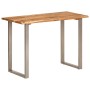 Mesa de comedor madera maciza de acacia 110x50x76 cm de vidaXL, Mesas de cocina y de comedor - Ref: Foro24-350293, Precio: 20...