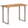 Mesa de comedor madera maciza de acacia 110x50x76 cm de vidaXL, Mesas de cocina y de comedor - Ref: Foro24-350293, Precio: 19...
