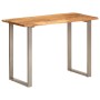 Mesa de comedor madera maciza de acacia 110x50x76 cm de vidaXL, Mesas de cocina y de comedor - Ref: Foro24-350293, Precio: 20...