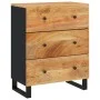 Aparador de madera maciza de acacia 60x33x75 cm de vidaXL, Aparadores - Ref: Foro24-345230, Precio: 187,24 €, Descuento: %