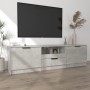 Mueble de TV madera contrachapada gris hormigón 140x35x40 cm en Muebles TV | Comprar online en Foru.es