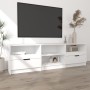 Mueble para TV madera contrachapada blanco 150x33,5x45 cm en Muebles TV | Comprar online en Foru.es