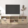 Mueble de TV madera contrachapada roble Sonoma 150x33,5x45 cm en Muebles TV | Comprar online en Foru.es