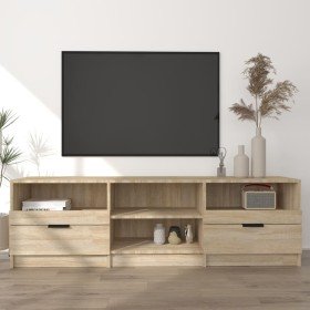 Mueble de TV madera contrachapada roble Sonoma 150x33,5x45 cm en Muebles TV | Comprar online en Foru.es