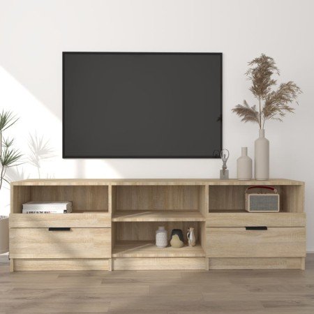 Mueble de TV madera contrachapada roble Sonoma 150x33,5x45 cm en Muebles TV | Comprar online en Foru.es