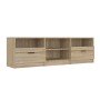 Mueble de TV madera contrachapada roble Sonoma 150x33,5x45 cm en Muebles TV | Comprar online en Foru.es