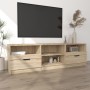 Mueble de TV madera contrachapada roble Sonoma 150x33,5x45 cm en Muebles TV | Comprar online en Foru.es