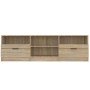 Mueble de TV madera contrachapada roble Sonoma 150x33,5x45 cm en Muebles TV | Comprar online en Foru.es