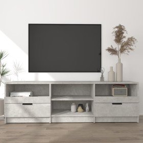 Mueble de TV madera contrachapada gris hormigón 150x33,5x45 cm en Muebles TV | Comprar online en Foru.es