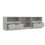 Mueble de TV madera contrachapada gris hormigón 150x33,5x45 cm en Muebles TV | Comprar online en Foru.es