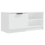 Mueble para TV madera contrachapada blanco 80x35x36,5 cm en Muebles TV | Comprar online en Foru.es
