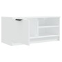 Mueble para TV madera contrachapada blanco 80x35x36,5 cm en Muebles TV | Comprar online en Foru.es