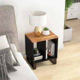 Mesa auxiliar madera maciza acacia y contrachapada 40x31x46 cm de vidaXL, Mesitas de noche - Ref: Foro24-350645, Precio: 53,5...
