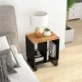 Mesa auxiliar madera maciza acacia y contrachapada 40x31x46 cm de vidaXL, Mesitas de noche - Ref: Foro24-350645, Precio: 53,5...
