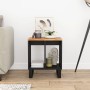 Mesa auxiliar madera maciza acacia y contrachapada 40x31x46 cm de vidaXL, Mesitas de noche - Ref: Foro24-350645, Precio: 47,6...