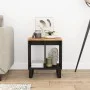 Mesa auxiliar madera maciza acacia y contrachapada 40x31x46 cm de vidaXL, Mesitas de noche - Ref: Foro24-350645, Precio: 53,5...