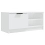 Mueble para TV 2 pzas madera contrachapada blanco 80x35x36,5 cm en Muebles TV | Comprar online en Foru.es