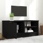 Mueble para TV madera contrachapada negro 80x35x36,5 cm en Muebles TV | Comprar online en Foru.es