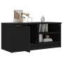 Mueble para TV madera contrachapada negro 80x35x36,5 cm en Muebles TV | Comprar online en Foru.es