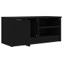 Mueble para TV madera contrachapada negro 80x35x36,5 cm en Muebles TV | Comprar online en Foru.es