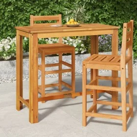 Mesa alta de jardín madera maciza de acacia 120x60x105 cm de vidaXL, Mesas de jardín - Ref: Foro24-319701, Precio: 179,99 €, ...