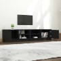 Mueble para TV 2 pzas madera contrachapada negro 80x35x36,5 cm en Muebles TV | Comprar online en Foru.es