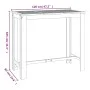 Mesa alta de jardín madera maciza de acacia 120x60x105 cm de vidaXL, Mesas de jardín - Ref: Foro24-319701, Precio: 179,99 €, ...