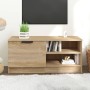 Mueble de TV madera contrachapada roble Sonoma 80x35x36,5 cm en Muebles TV | Comprar online en Foru.es