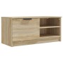 Mueble de TV madera contrachapada roble Sonoma 80x35x36,5 cm en Muebles TV | Comprar online en Foru.es