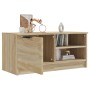Mueble de TV madera contrachapada roble Sonoma 80x35x36,5 cm en Muebles TV | Comprar online en Foru.es