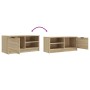 Mueble de TV madera contrachapada roble Sonoma 80x35x36,5 cm en Muebles TV | Comprar online en Foru.es