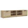 Mueble para TV 2 pzas madera contrachapada roble 80x35x36,5 cm en Muebles TV | Comprar online en Foru.es